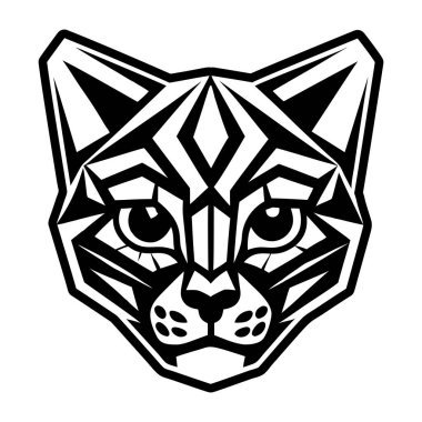 Bir kurt başının vektör çizimi