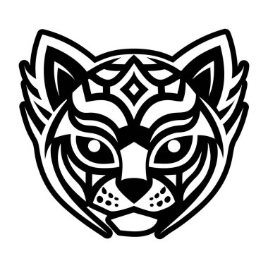 tiger vector icon design, vector illustration