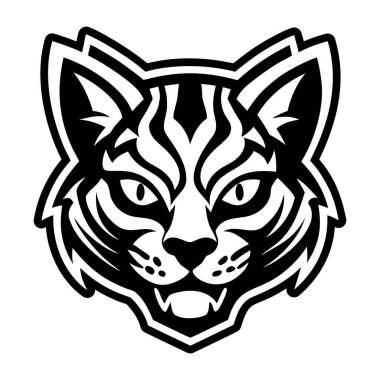 Kaplan baş vektör çizimi tasarımı.