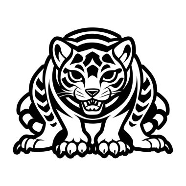 Kaplan Başı Vektör illüstrasyonu