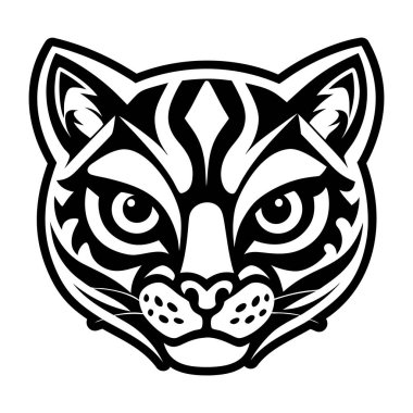 kedi yüz simgesi, basit biçim