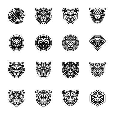 Kaplan simgeleri vektör illüstrasyonunu ayarla