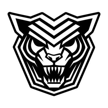 Kaplan başı logo tasarım vektörü