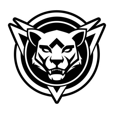 Kurt logosu tasarımı. vektör illüstrasyonu