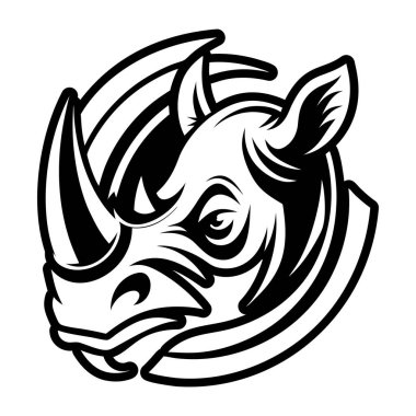 boğa başı. vektör çizim