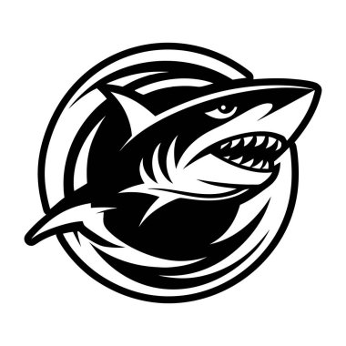 Köpekbalığı vektör şablonu