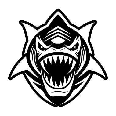 shark logo design template vector illustration