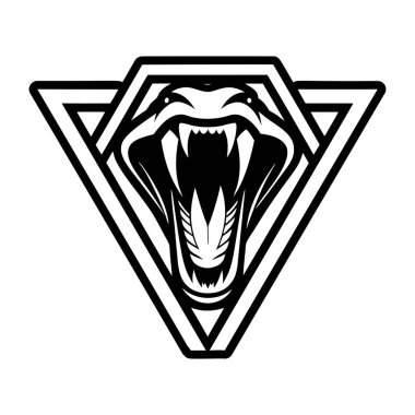 Kaplan baş simgesinin vektör illüstrasyonu