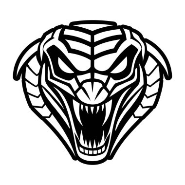 bir kafatasının siyah ve beyaz vektör çizimi