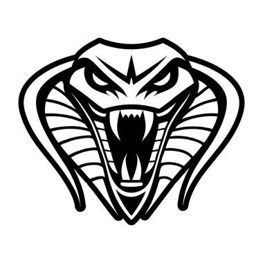 Kaplan başı logo tasarım vektör şablonu