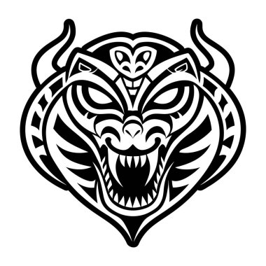 Tribal Dövme tasarım vektör