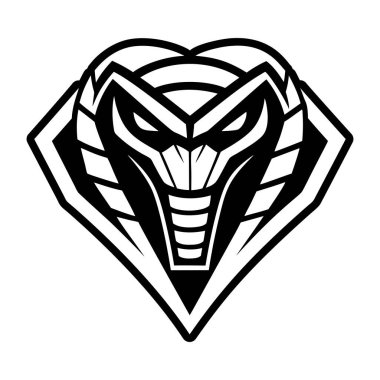 Kaplan maskotu logo tasarım şablonu vektörü