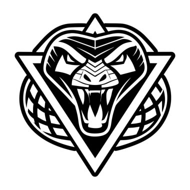 Bir kurt başının vektör çizimi