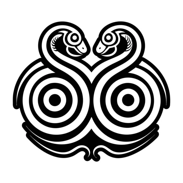 vektör kabile sanatı çizimi