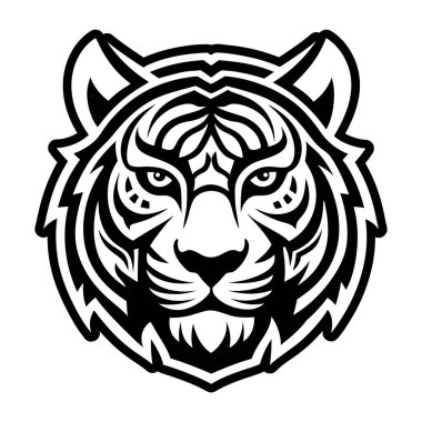 Kaplan logosu, kaplan, vektör çizimi