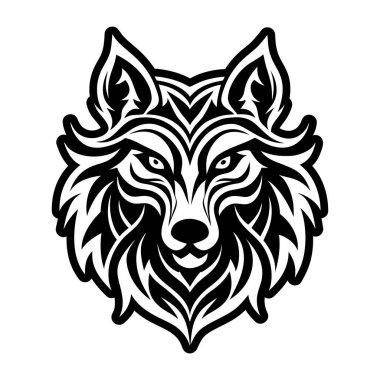 Bir Canis maskotunu temsil eden doldurulmuş bir biçim simgesi