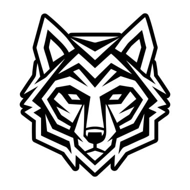 Kabartma biçiminde bir kurt kafası gösteriliyor