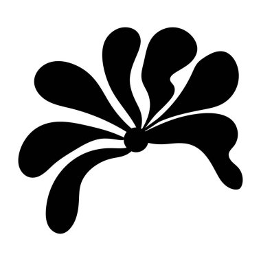 çiçek yaprakları katı ikon, bahar konsepti