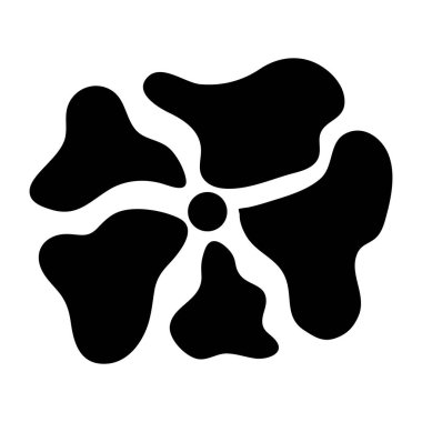 Bir menekşe çiçeğini gösteren şekil simgesi