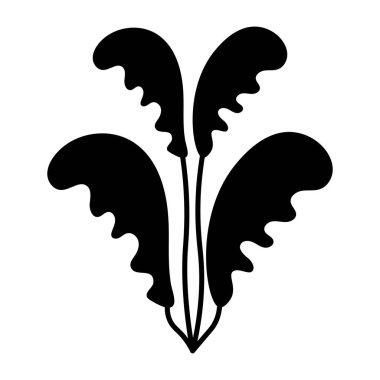 Bir yosun gösteren kabartma biçimi simgesi