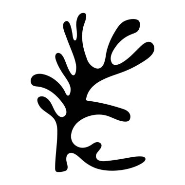 Bir yaprağı tasvir eden katı bir biçim simgesi