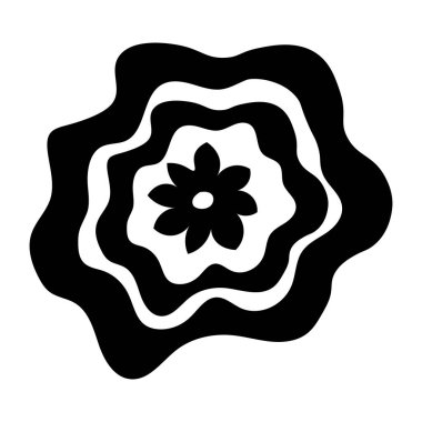 Çiçek gösteren katı bir biçim simgesi