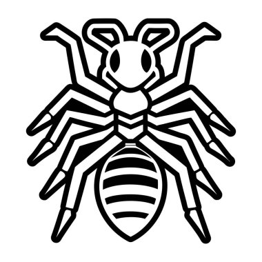 böcek simge vektör çizim
