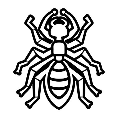 Böcek sineği ikonu ana hat vektörü. Böcek böceği. sinek böceği