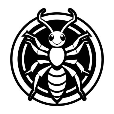 izole edilmiş örümcek böcek ikonu. vektör çizimi tasarımı