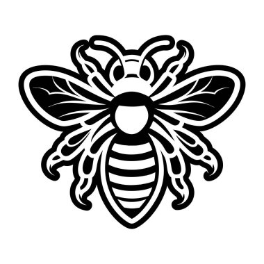 Arı simgesi, vektör illüstrasyonu