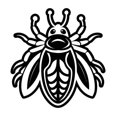 Böcek Simgesi, Vektör illüstrasyonu
