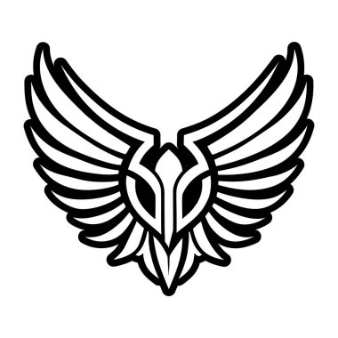 kanatlar ve kartal simgesi, basit biçim