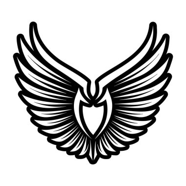 wings icon, vector illustration