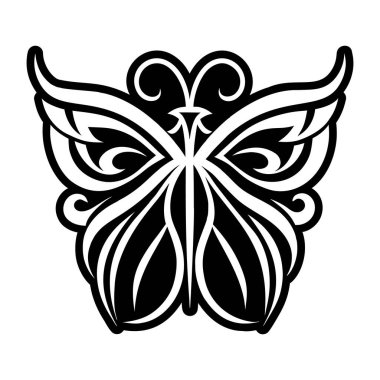 Moda tarzında izole edilmiş bir kelebek simgesi