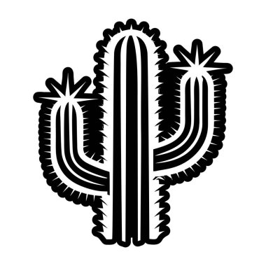 Kaktüs bitkisi ikonu. beyaz arkaplanda izole edilmiş web tasarımı için ana hatlı kaktüs vektör simgesi