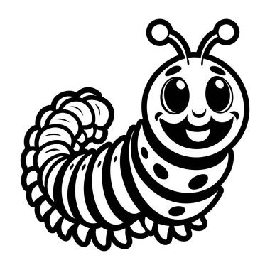 Çizgi film tırtılının vektör çizimi