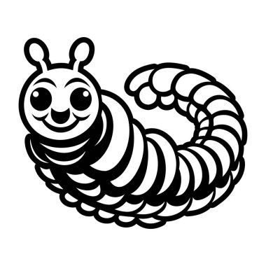 Tatlı çizgi film kaplanı. Vektör çizimi. beyaz arkaplanda izole