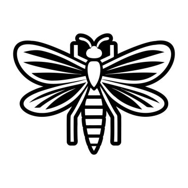 Arı simgesi, anahat stili