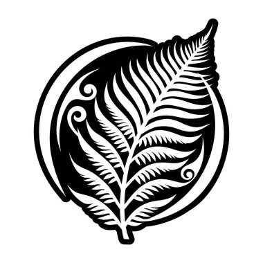 İzole yaprak tasarım vektör illüstrasyon