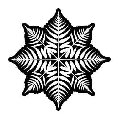 Yaprak tasarımı, vektör illüstrasyon.