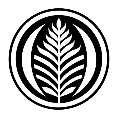 Yaprak simgesi, vektör illüstrasyonu