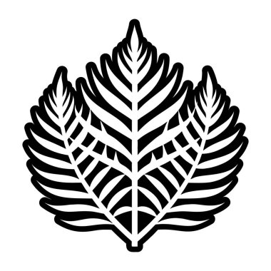 Yaprak doğası bitki yaprağı izole edilmiş ikon vektör illüstrasyon tasarımı