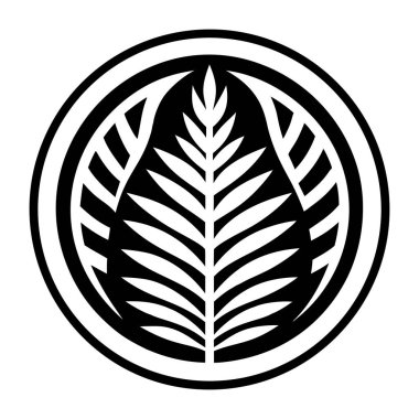 Yaprak doğa yaprak ikonu vektör illüstrasyon tasarımı