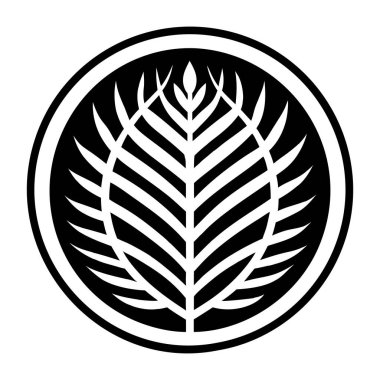 Yaprak yaprakları ve doğa vektör illüstrasyon tasarımı