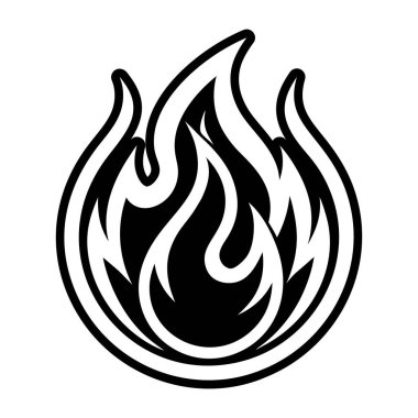 ateş alev ikonu vektör illüstrasyonuName