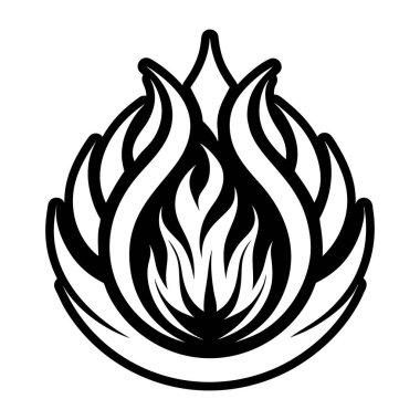 ateş simgesi, basit biçim