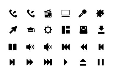 Universal Web and Mobile Vector Icons 3 clipart