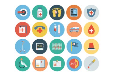 Flat Medical and Health Vector Icons 5