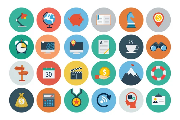 Flat SEO and Marketing Icons 2 — Stock vektor