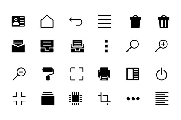 Универсальная сеть и мобильные векторные иконки 6
